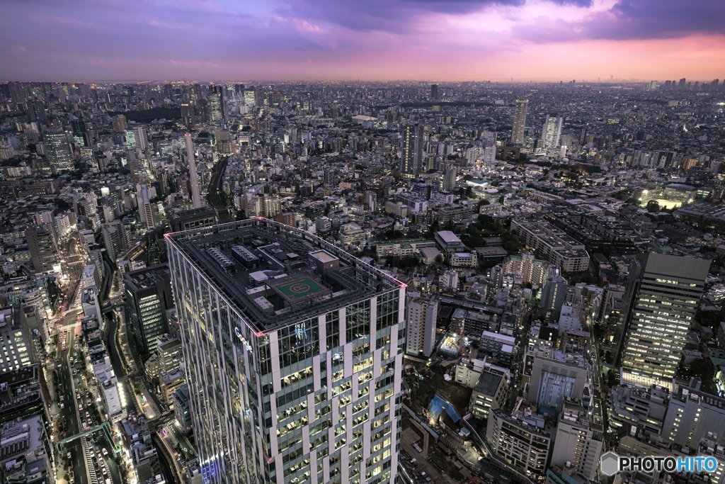 東京都・SHIBUYA SKYからの夕景 1