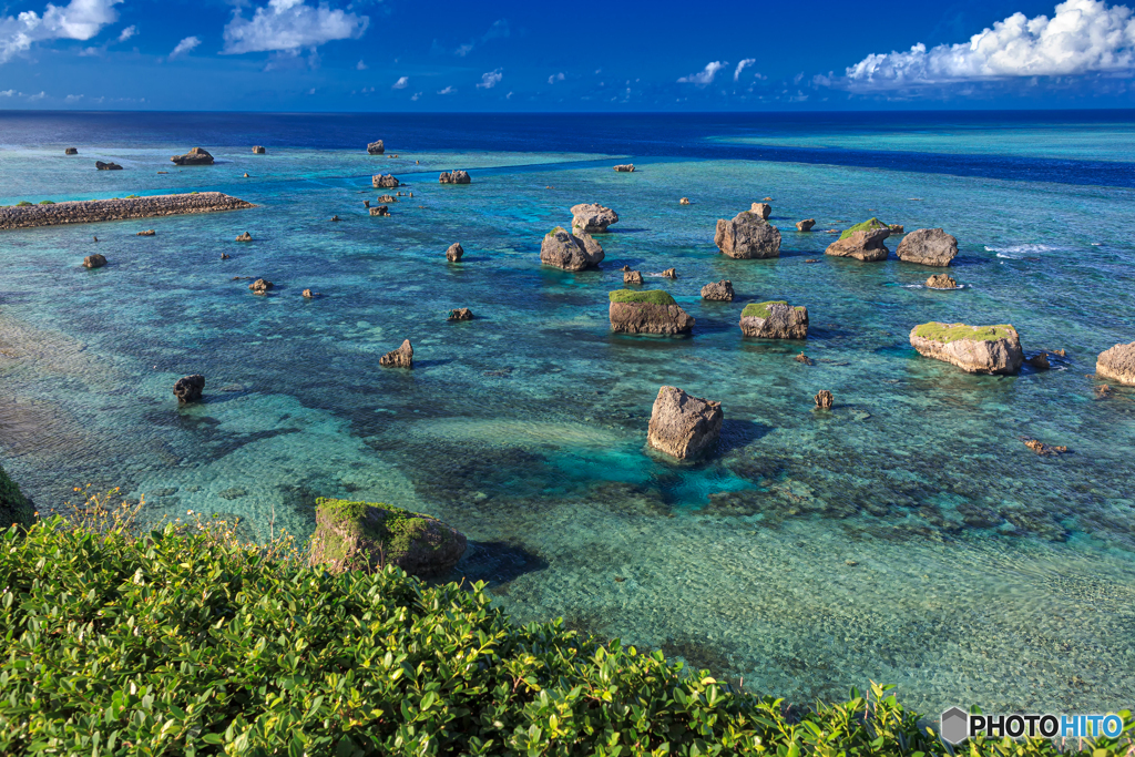 沖縄県・宮古島 東平安名崎付近の海