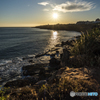 ポルトガル　日没時の海岸