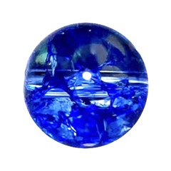 ディープブルークラック水晶