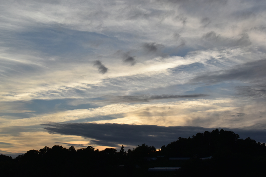 お墓から見える空