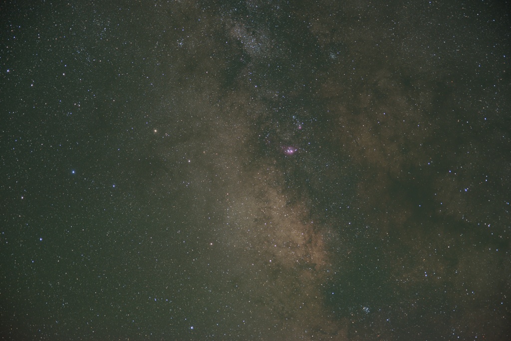 天の川の太いところ 干潟星雲周辺