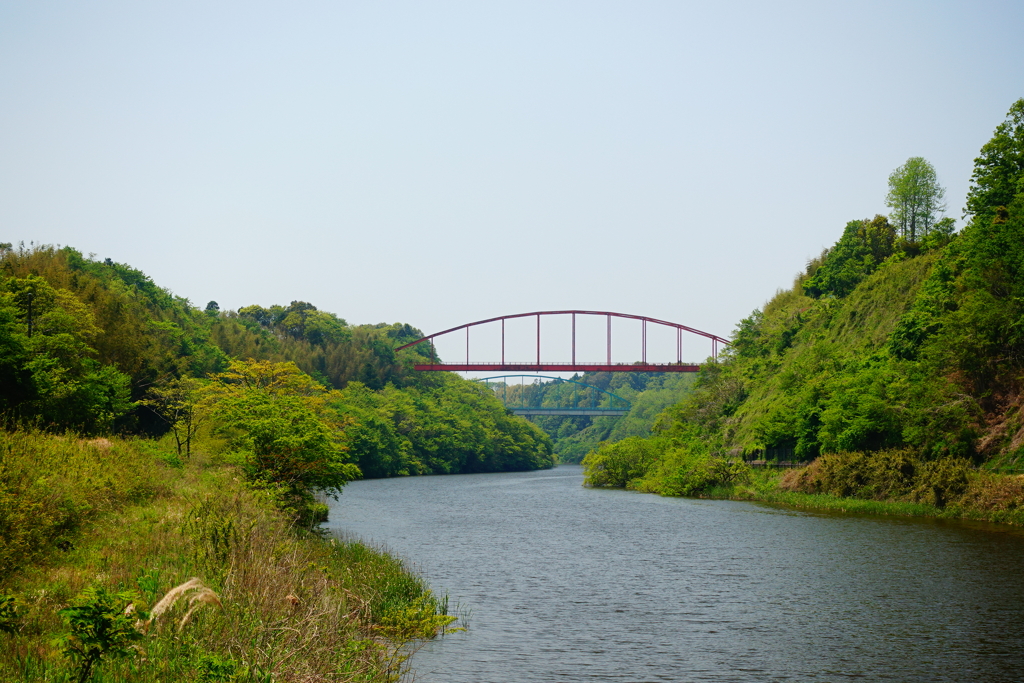 田舎特有のアーチ橋　それもペア！