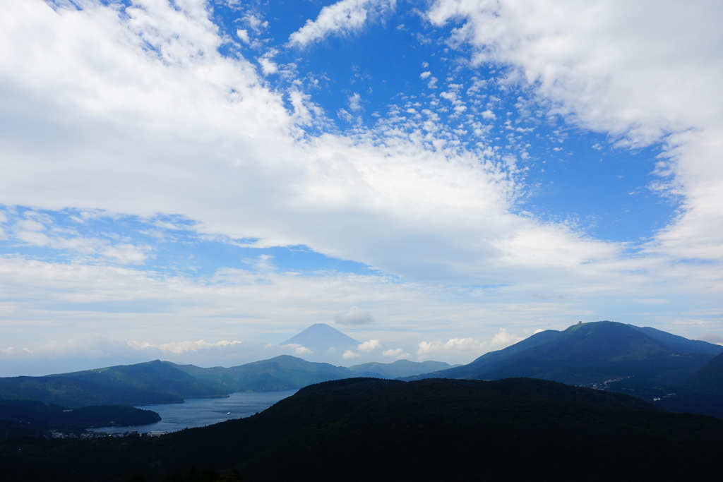 峠からの富士山