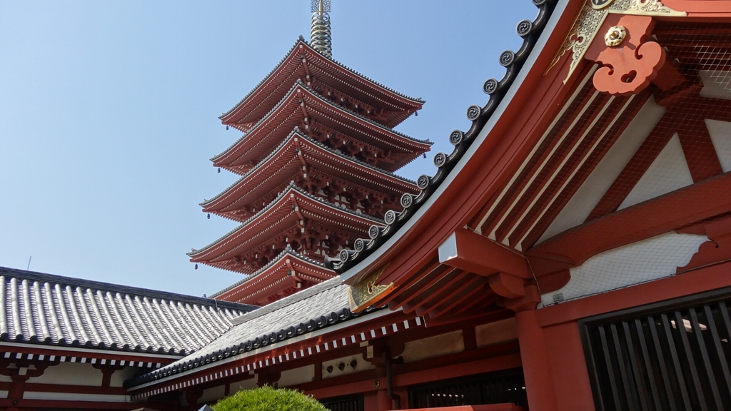 浅草寺　五重塔