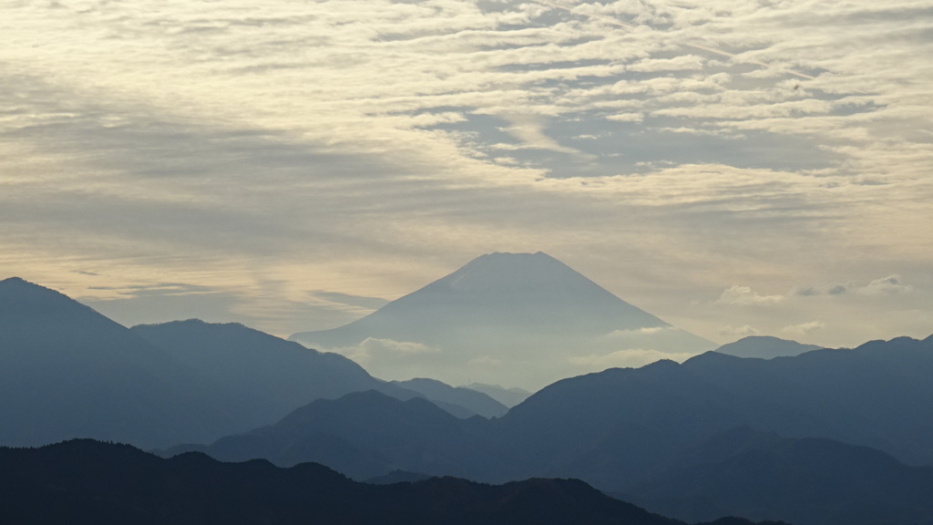 高尾山からの富士山