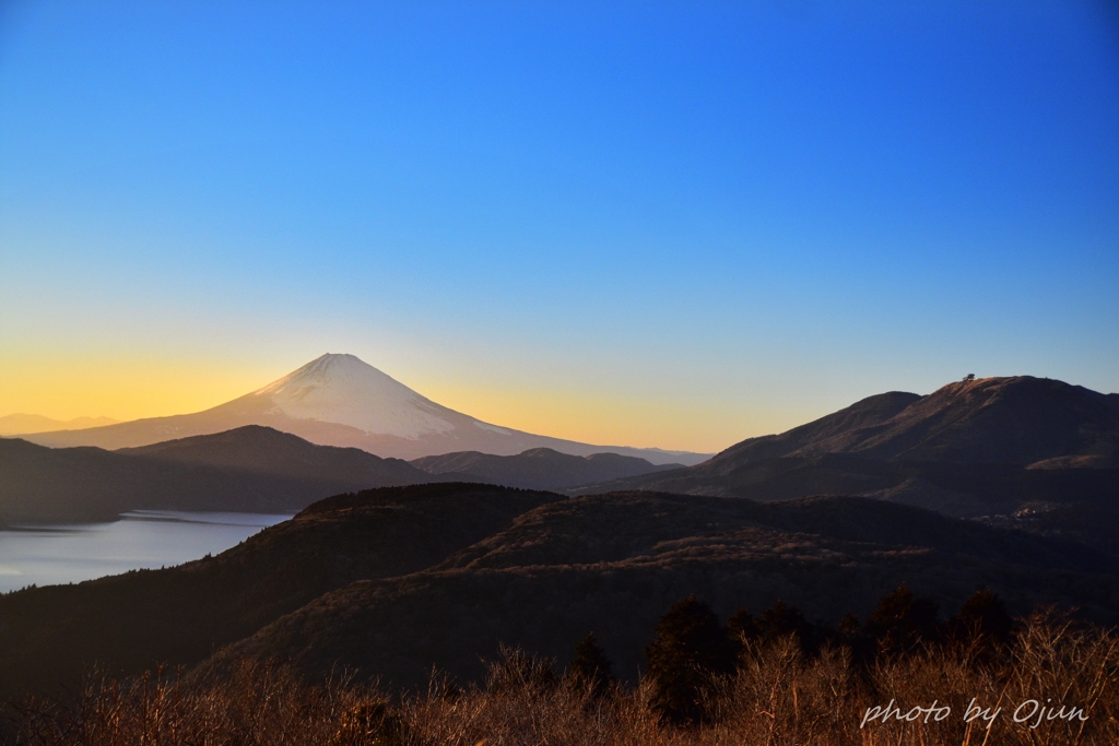 夕富士