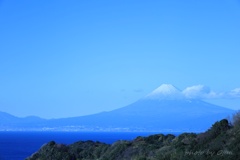 西伊豆からの富士景