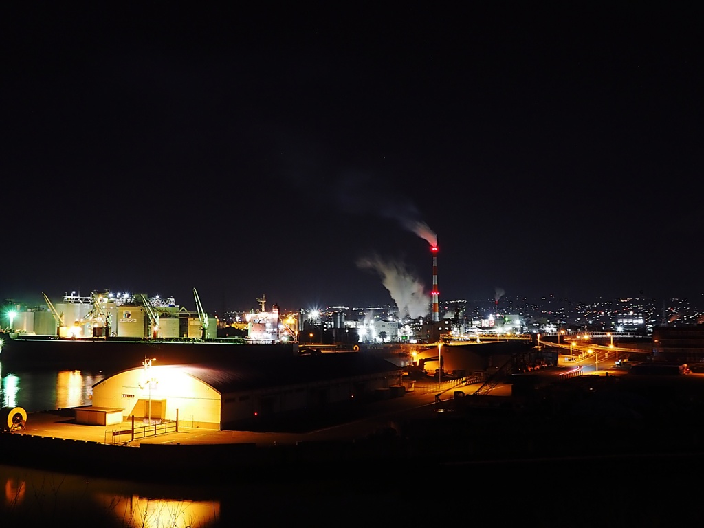 真夜中の富士夜景