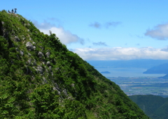 伊吹山の鳥撮り人