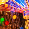 夜の遊園地