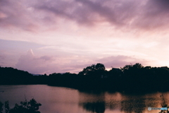 雨雲が残る夕暮れ(=^・^=)film