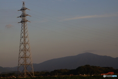東欧レンズ試写/夕陽に染まるf(=^・^=)