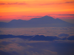 浅間山と雲海