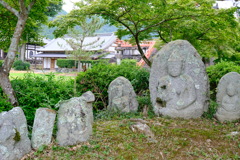 京都　大沢池の石仏群