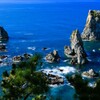 青海島の奇岩