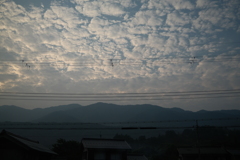 早朝の雲