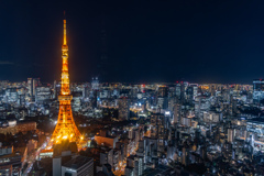 東京タワー周辺の夜景