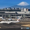 富士山と羽田空港(朝)