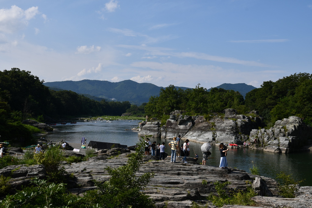 長瀞の崖