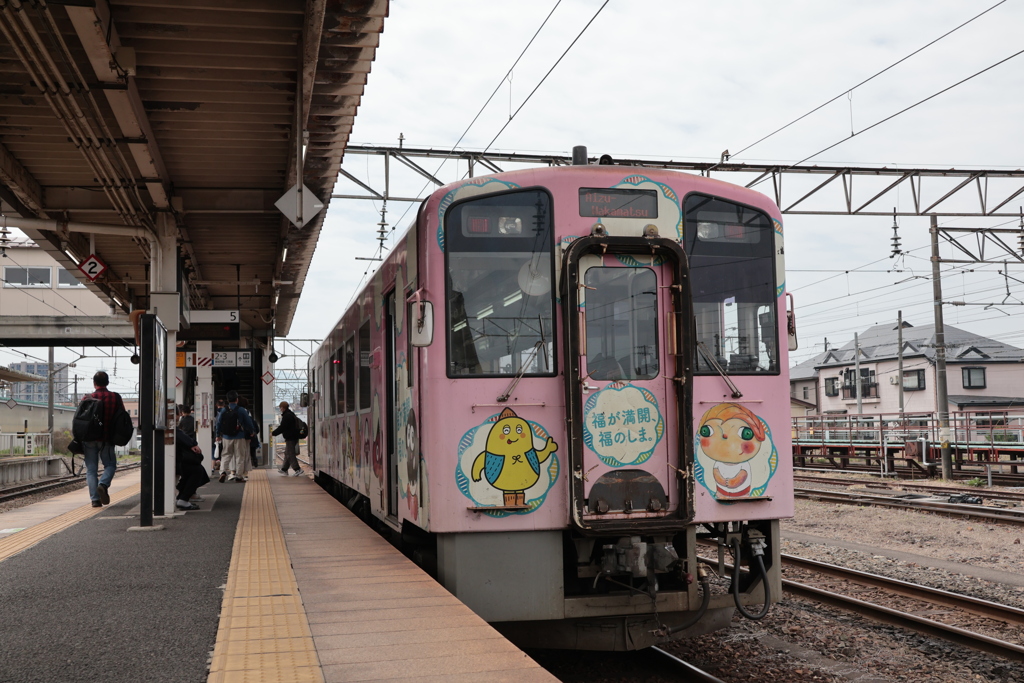 会津若松駅に到着！