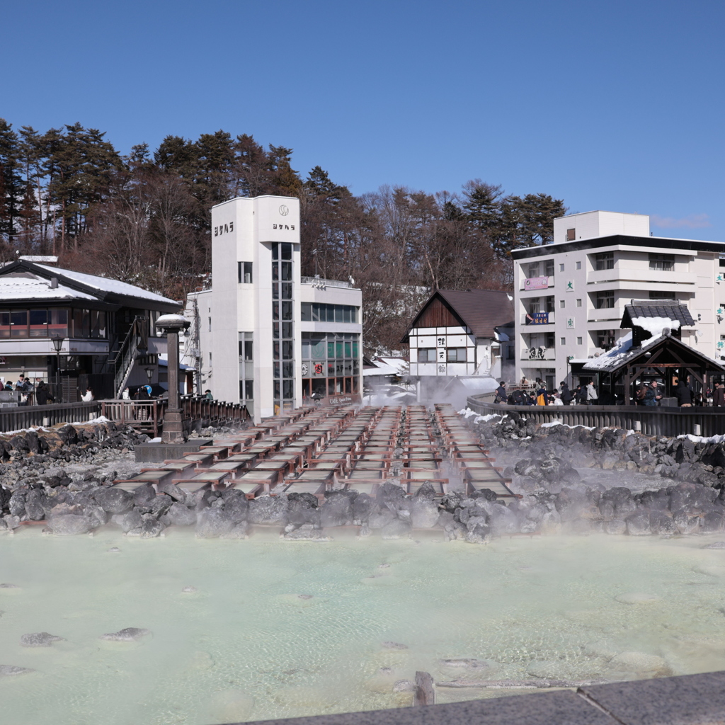 草津温泉　湯畑に到着！➀