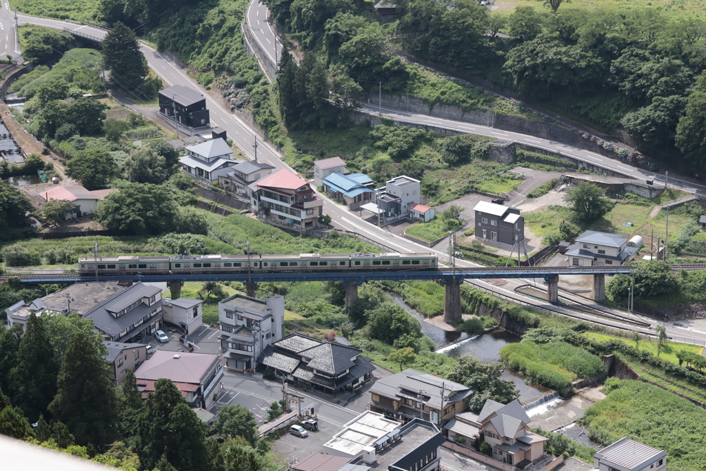 五大堂から眺める仙山線