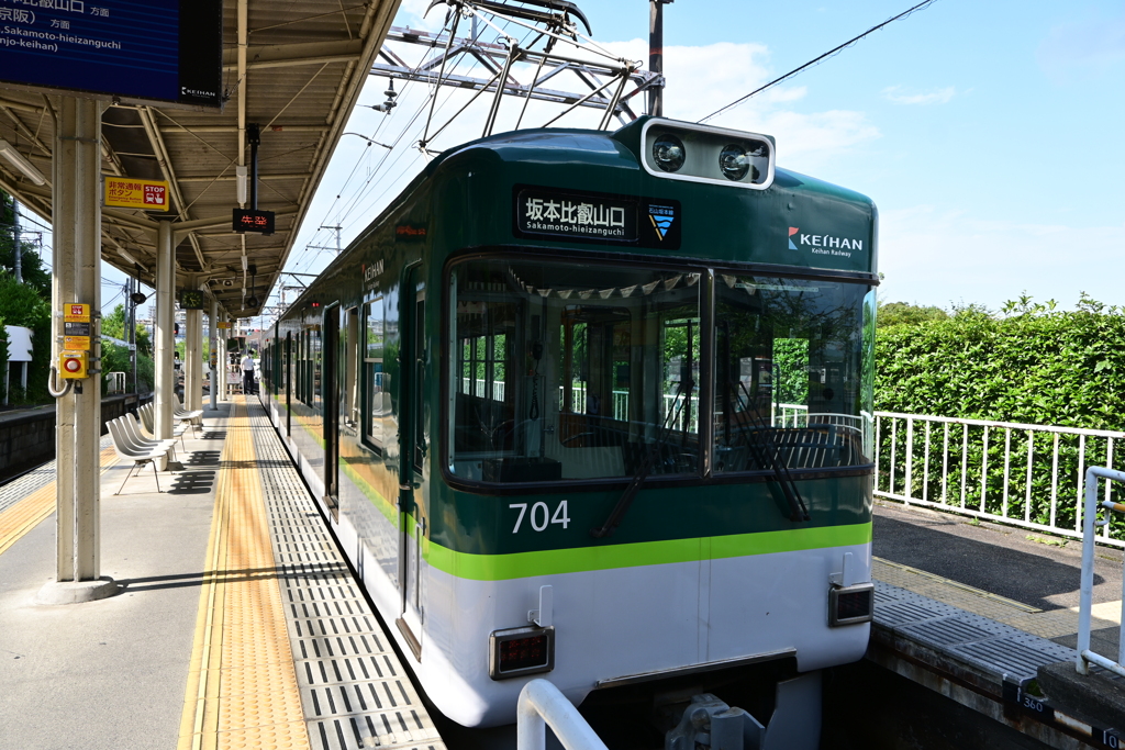 石山寺駅からびわ湖浜大津駅まで