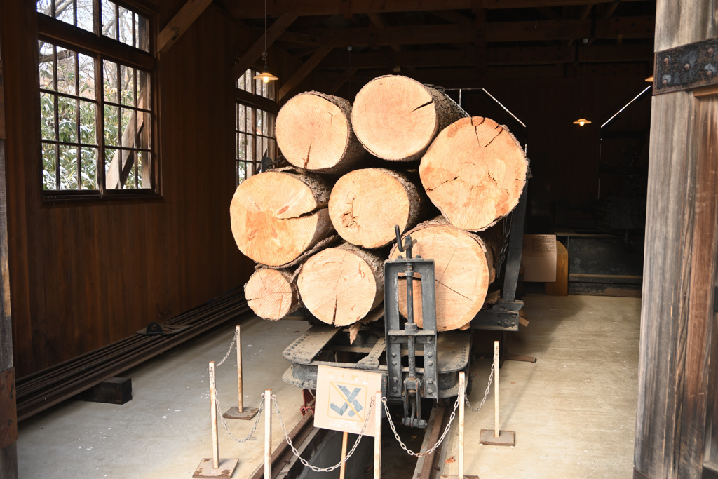 北海道の森林鉄道、伐採した材木の輸送用車両