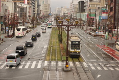 豊橋駅の大通り