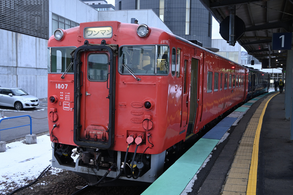 道南いさびり鉄道の先頭のキハ40形車両