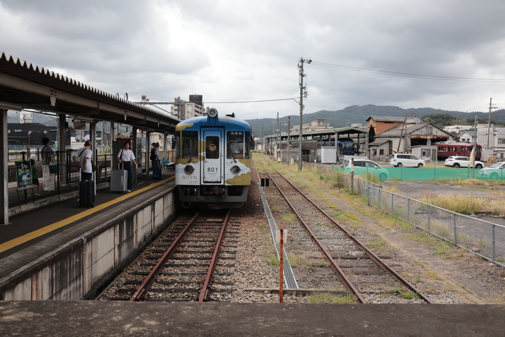 西舞鶴駅に到着！