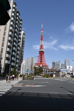 赤羽橋からの東京タワーを眺望！