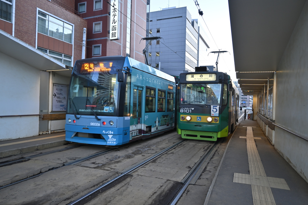 9600形と8101形の車両