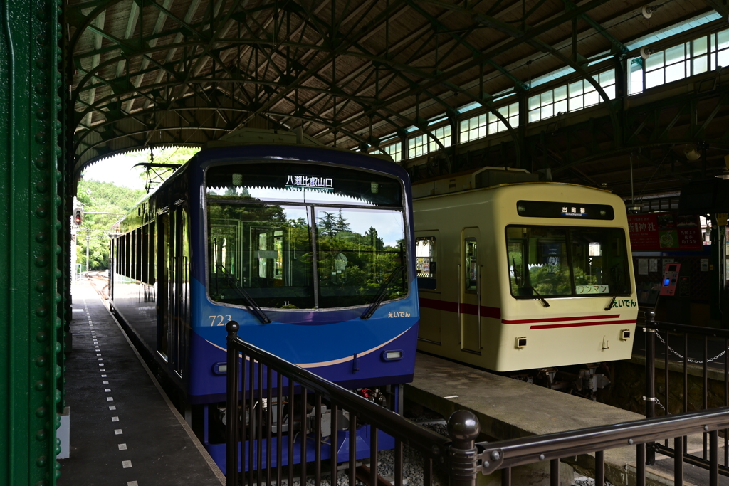 八瀬比叡山口駅に到着！