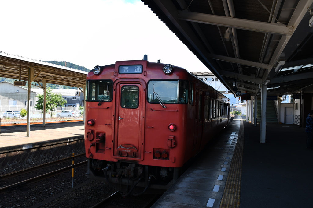 東萩駅に到着！