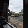 車内から広島駅行き路面電車を眺望！