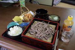 天ぷらそば定食