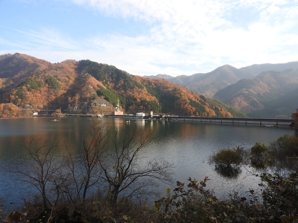 草木ダムの紅葉