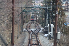 箱根登山ケーブルカーの交換場所