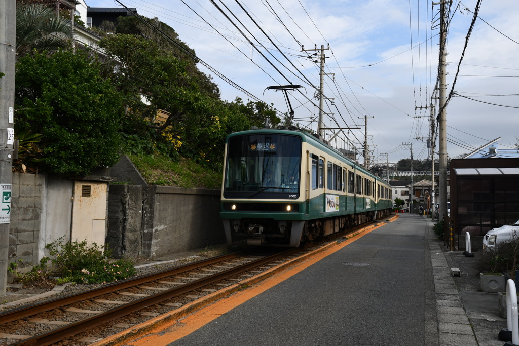 のどかな雰囲気の江ノ電沿線