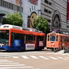 大街道のいよてつ市内電車