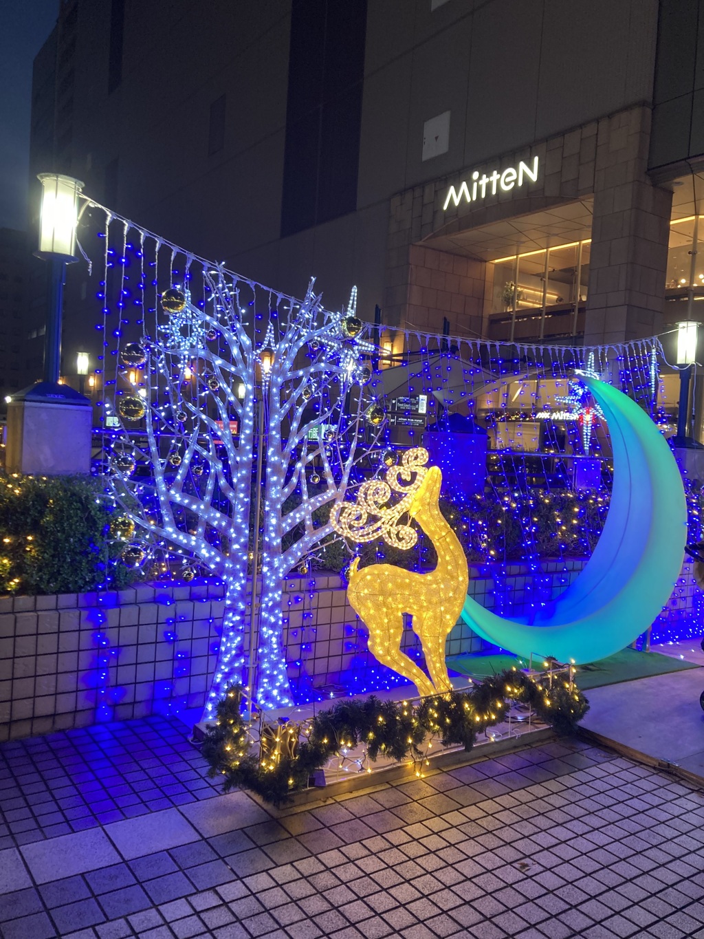 府中駅前のイルミネーション