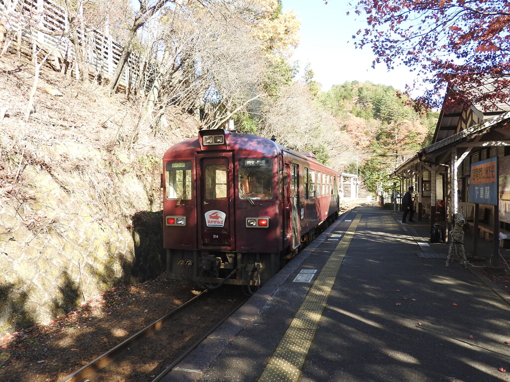 通洞駅へ到着！