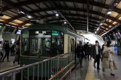 I江ノ電藤沢駅に到着！