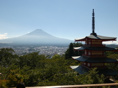 浅間神社からの富士山