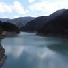 長島ダム付近の大井川を眺望