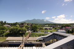 小淵沢駅屋上からの眺め