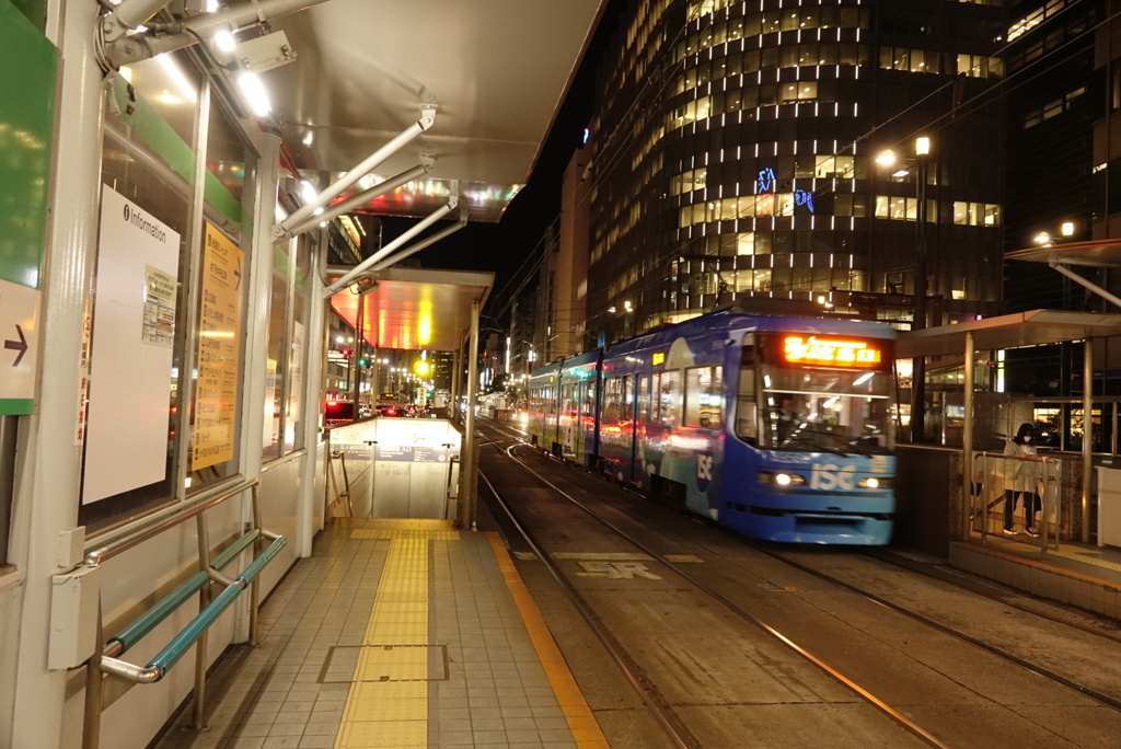 夜の広島電鉄➁