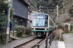 長谷駅から極楽寺駅間での撮影